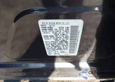 2013 Nissan Rogue S из США, поврежденный, VIN JN8AS5MT4DW554181